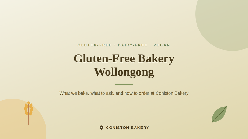 Gluten Free bakery Wollongong