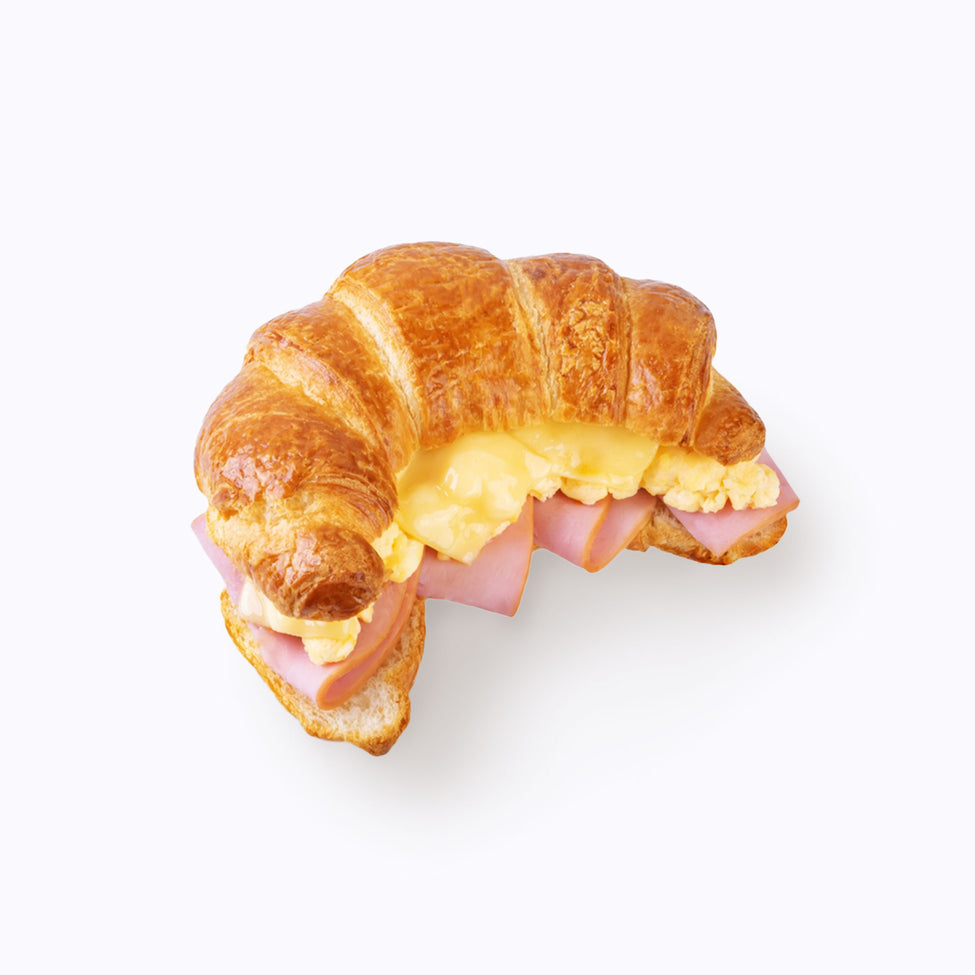 Ham and cheese croissants