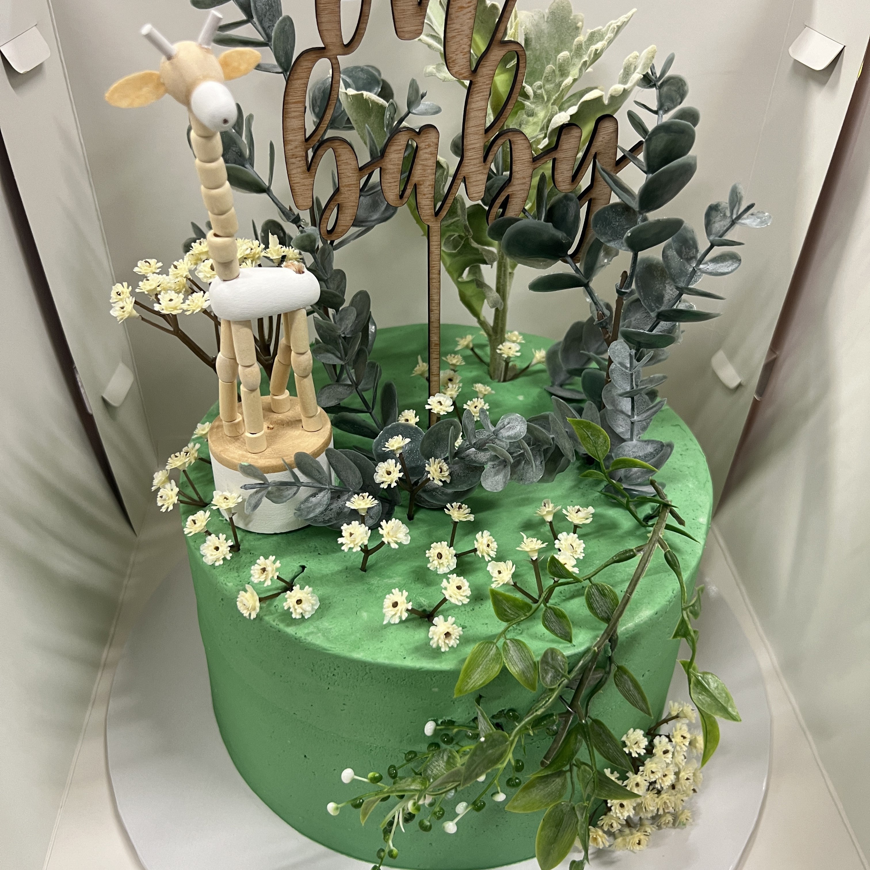 Green forest cake