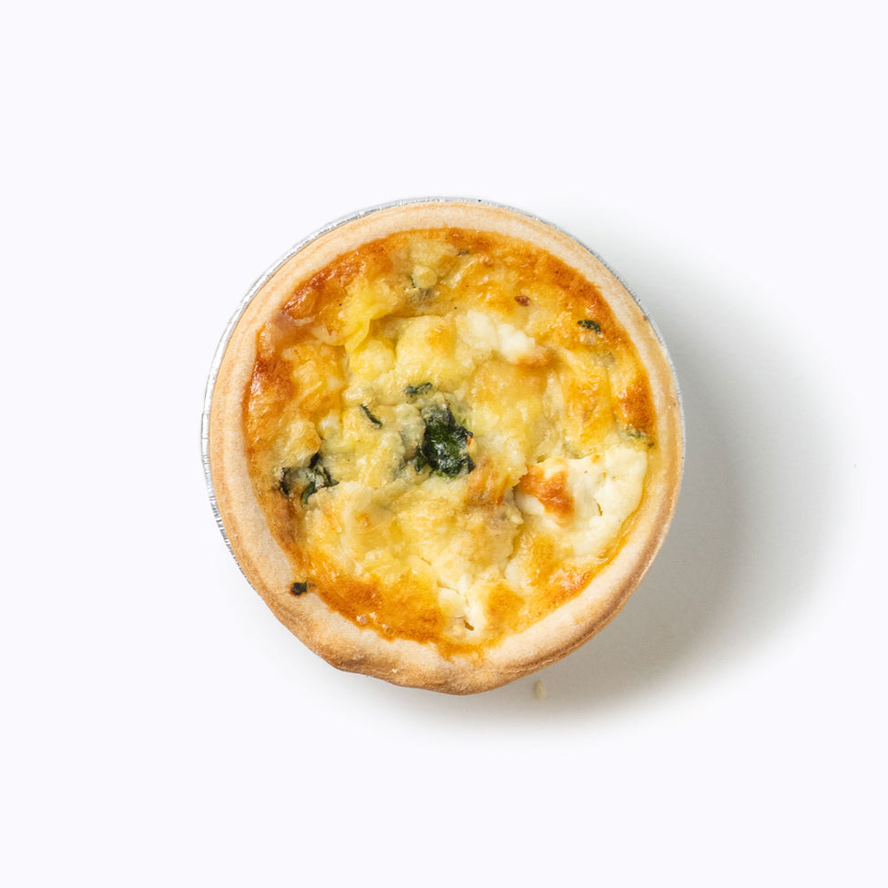 Spinach and feta quiche