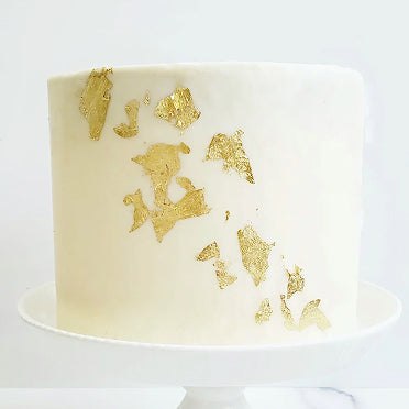 Scattered gold leaf