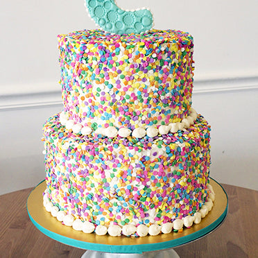 Colourful confetti sprinkles